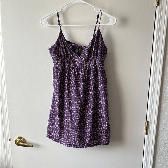 Heritage 1981 Purple Floral Mini Dress - Picture 1 of 5